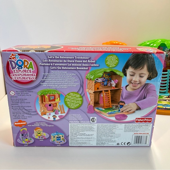 Vintage Dora the Explorer Lot Treehouse Schoolhouse Let's Go Adventure 2005 Pool - Picture 7 of 13